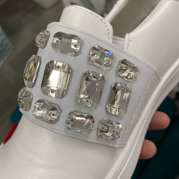 White jewel slip on sneaker - Picture 8 of 8